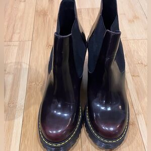 Dr.Marten Burgundy Chelsea Heeled Boot 8.5 Women’s Used Once No Box